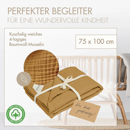 Musselin Decke 100 cm x 75 cm Kraft der Natur