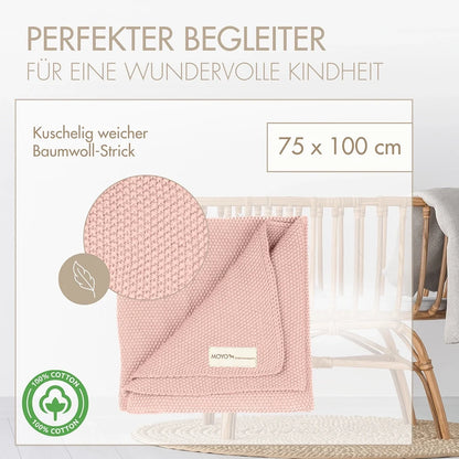 Babydecke Reiskorn-Struktur "geruhsamer Rosentau"
