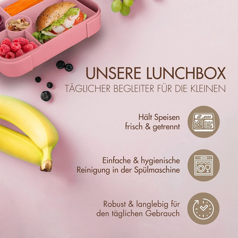 Brotdose für Kindergarten und Grundschule Rosé