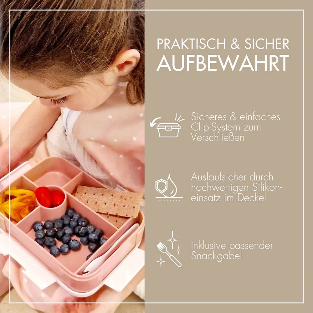 Brotdose für Kindergarten und Grundschule Rosé