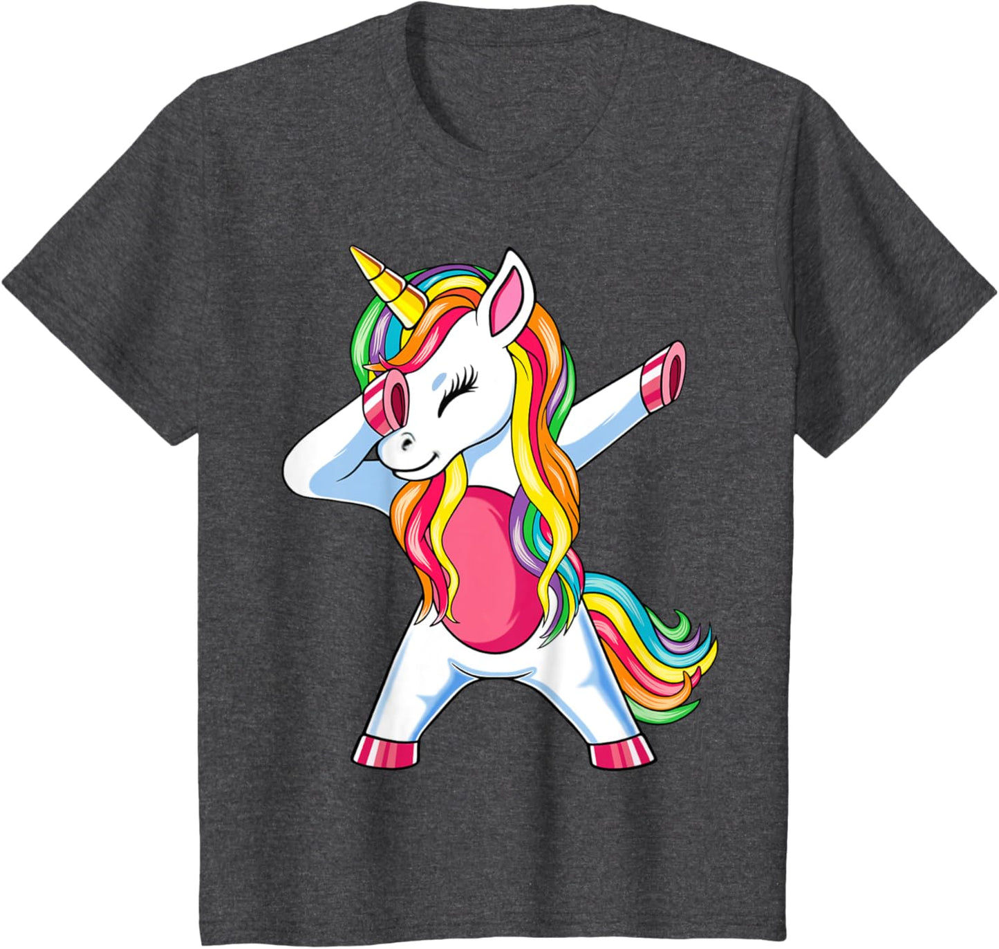Dab Einhorn Dabbing Unicorn Regenbogen Jungen Mädchen Kinder T-Shirt