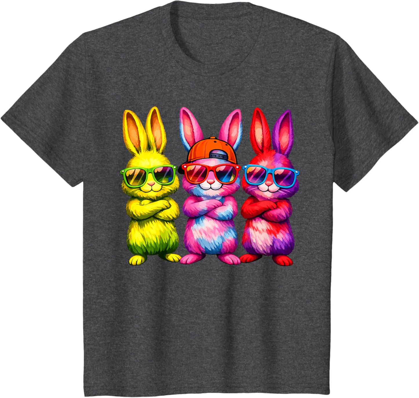 Lustige Osterhase Coole Hasen Kinder für Ostern Jungen Mädchen T-Shirt