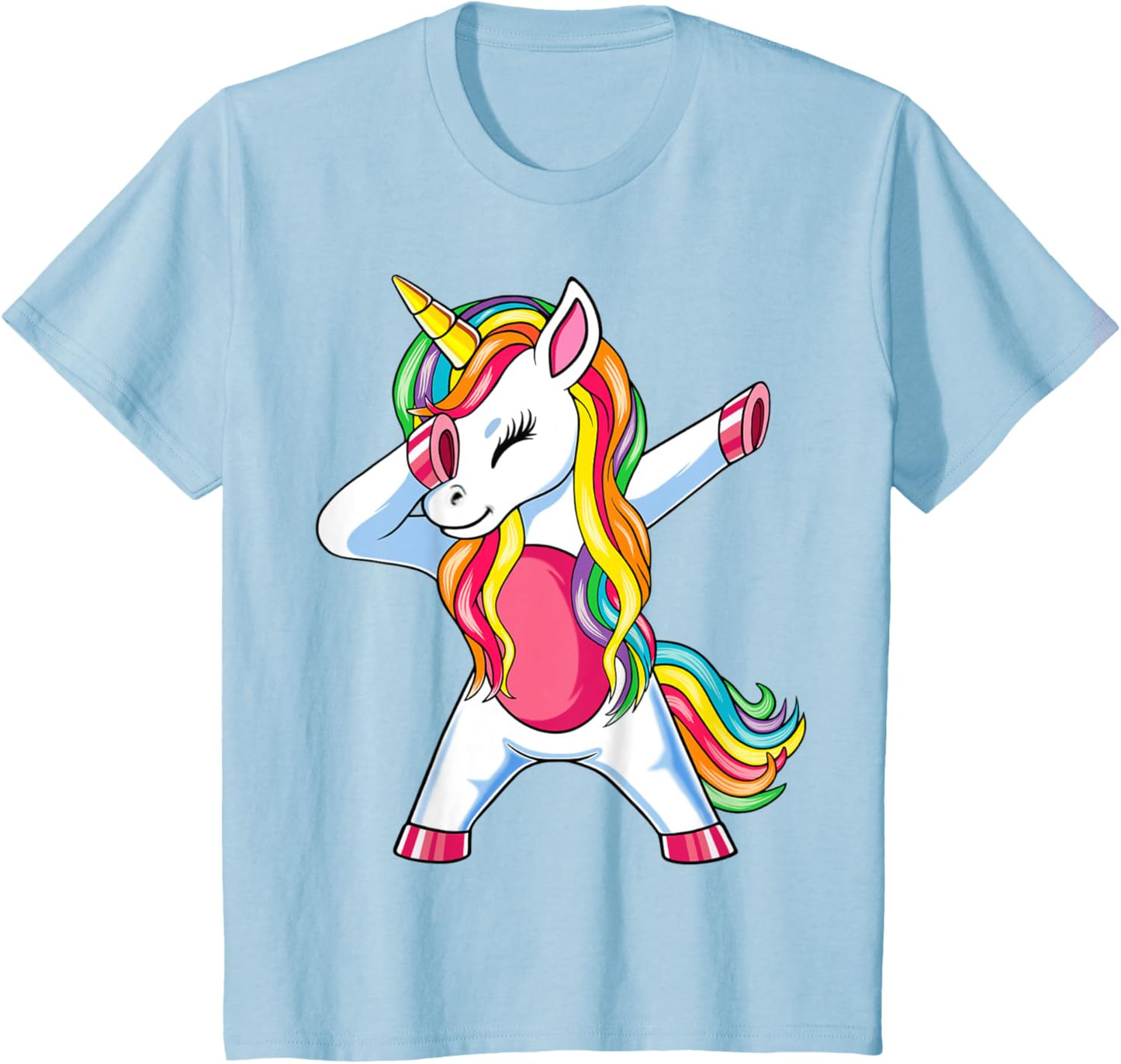 Dab Einhorn Dabbing Unicorn Regenbogen Jungen Mädchen Kinder T-Shirt