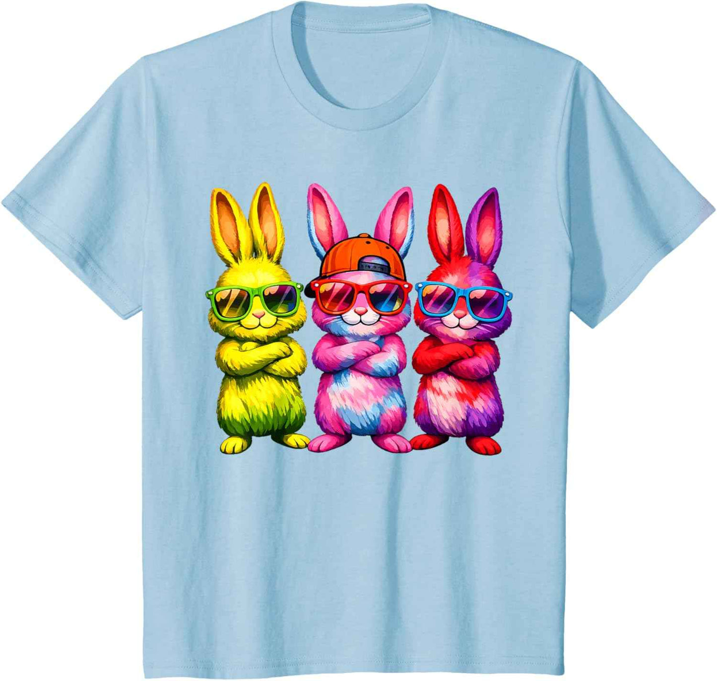 Lustige Osterhase Coole Hasen Kinder für Ostern Jungen Mädchen T-Shirt