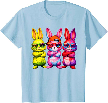 Lustige Osterhase Coole Hasen Kinder für Ostern Jungen Mädchen T-Shirt