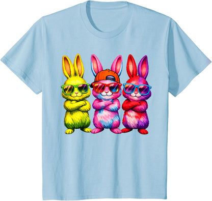 Lustige Osterhase Coole Hasen Kinder für Ostern Jungen Mädchen T-Shirt
