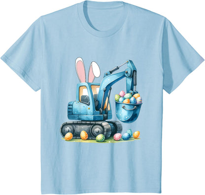 Osterhase Bagger mit Hasenohren Für Ostern für Jungen Kinder T-Shirt