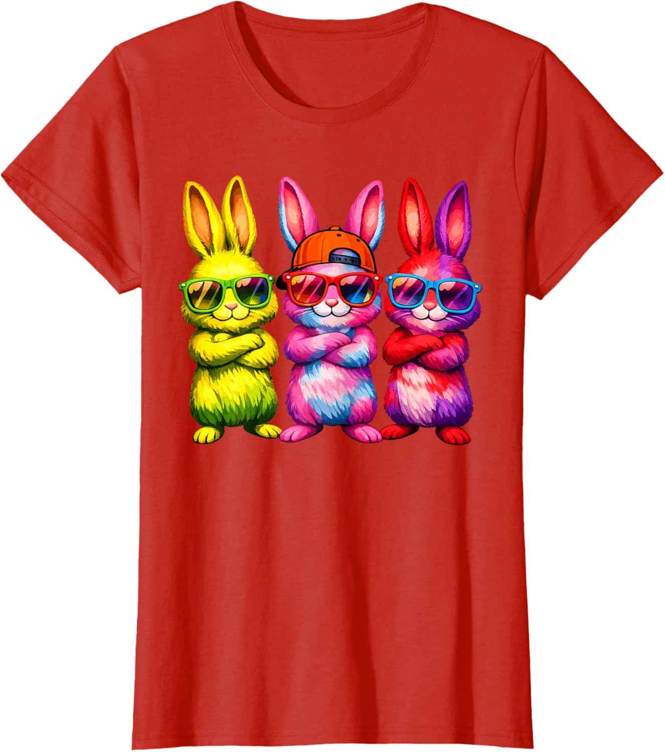 Lustige Osterhase Coole Hasen Kinder für Ostern Jungen Mädchen T-Shirt