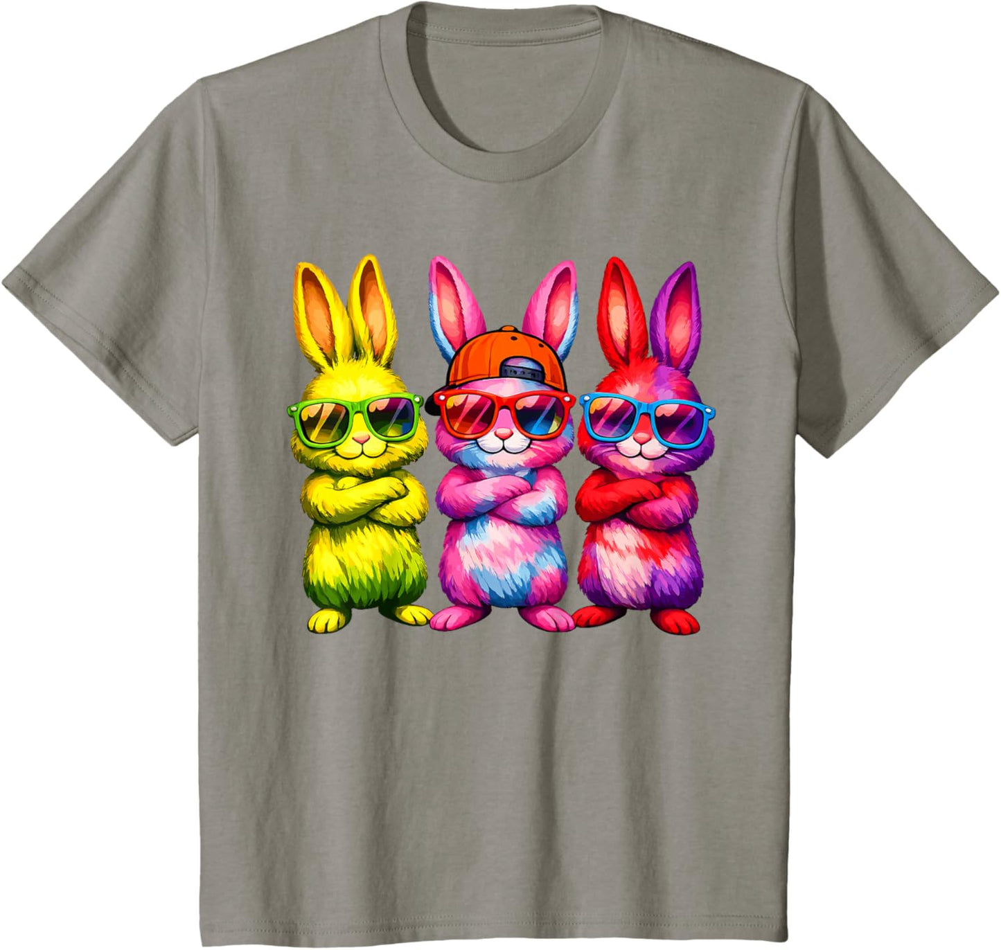 Lustige Osterhase Coole Hasen Kinder für Ostern Jungen Mädchen T-Shirt
