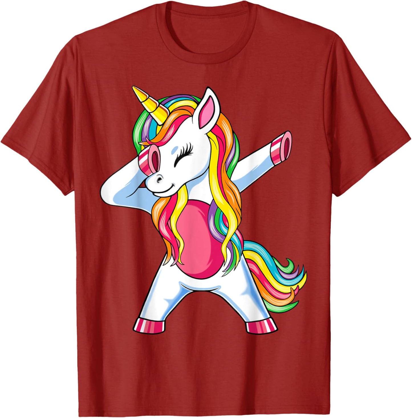 Dab Einhorn Dabbing Unicorn Regenbogen Jungen Mädchen Kinder T-Shirt