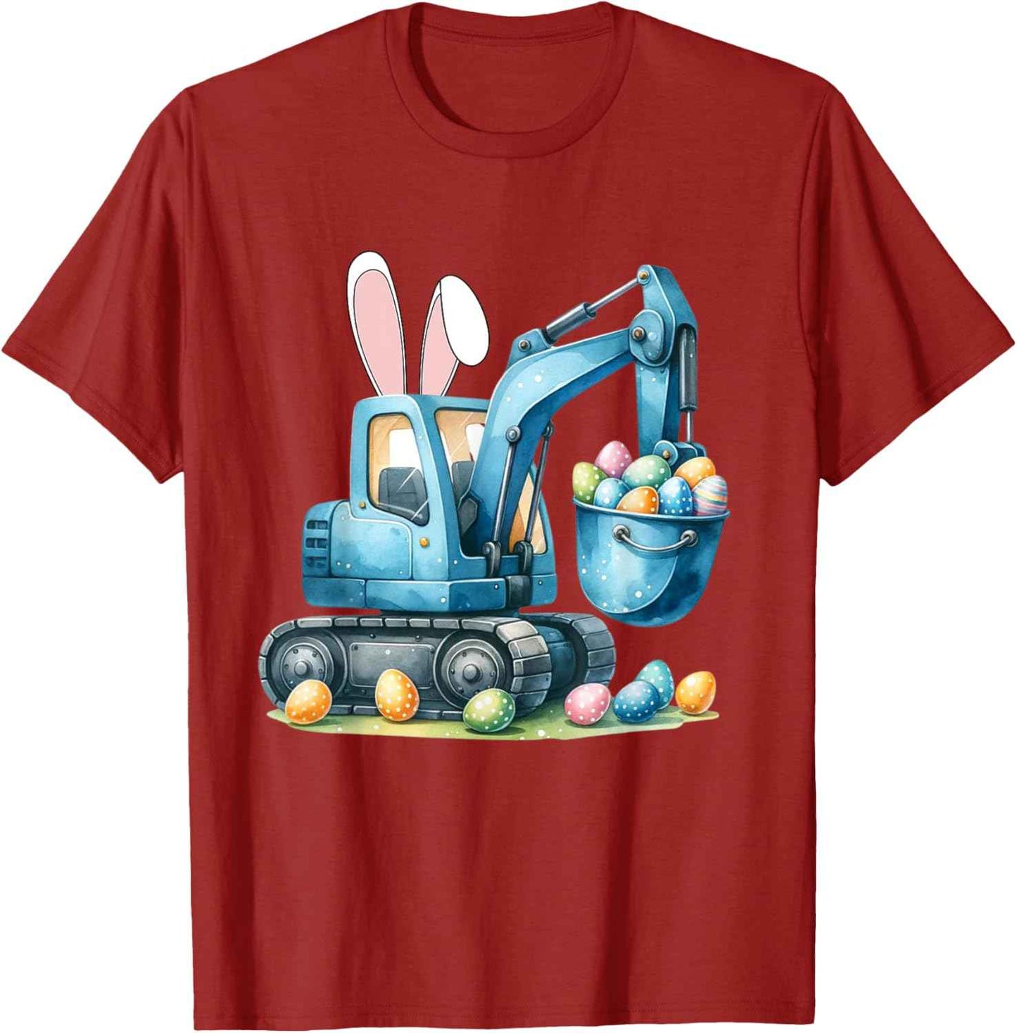 Osterhase Bagger mit Hasenohren Für Ostern für Jungen Kinder T-Shirt