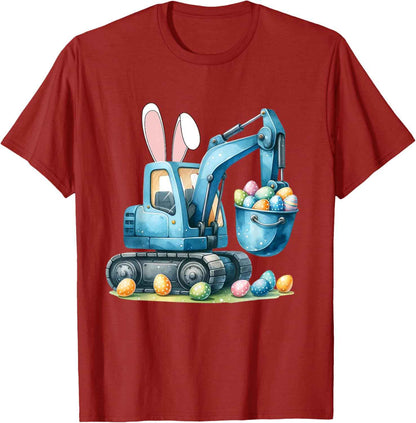 Osterhase Bagger mit Hasenohren Für Ostern für Jungen Kinder T-Shirt