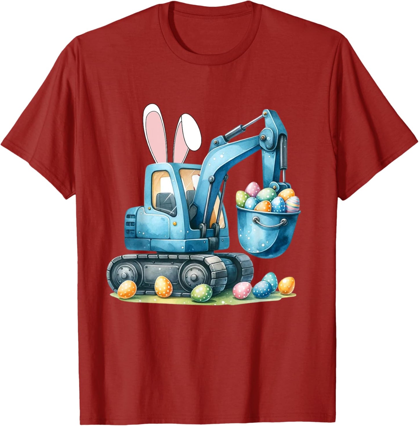 Osterhase Bagger mit Hasenohren Für Ostern für Jungen Kinder T-Shirt