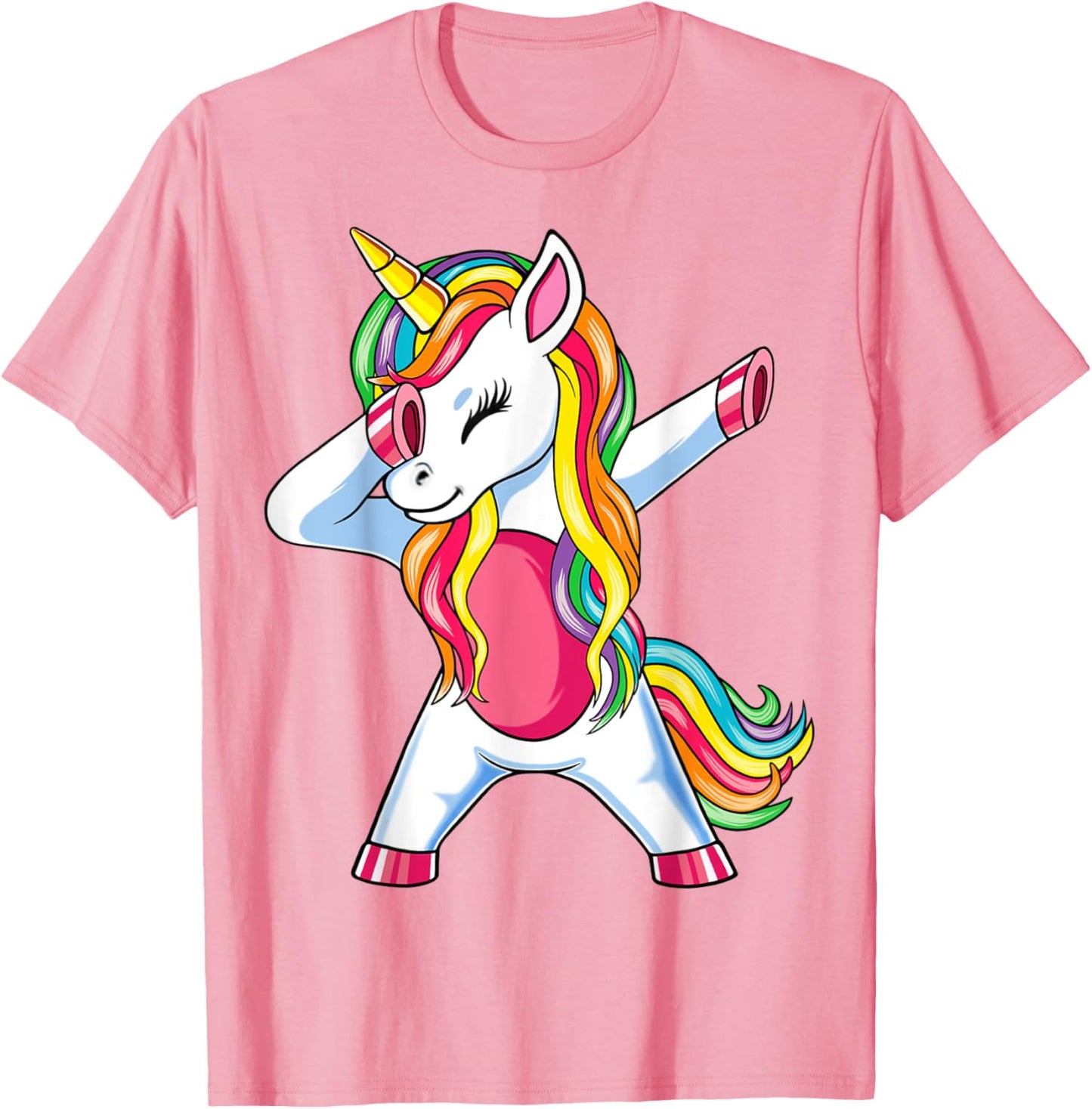 Dab Einhorn Dabbing Unicorn Regenbogen Jungen Mädchen Kinder T-Shirt
