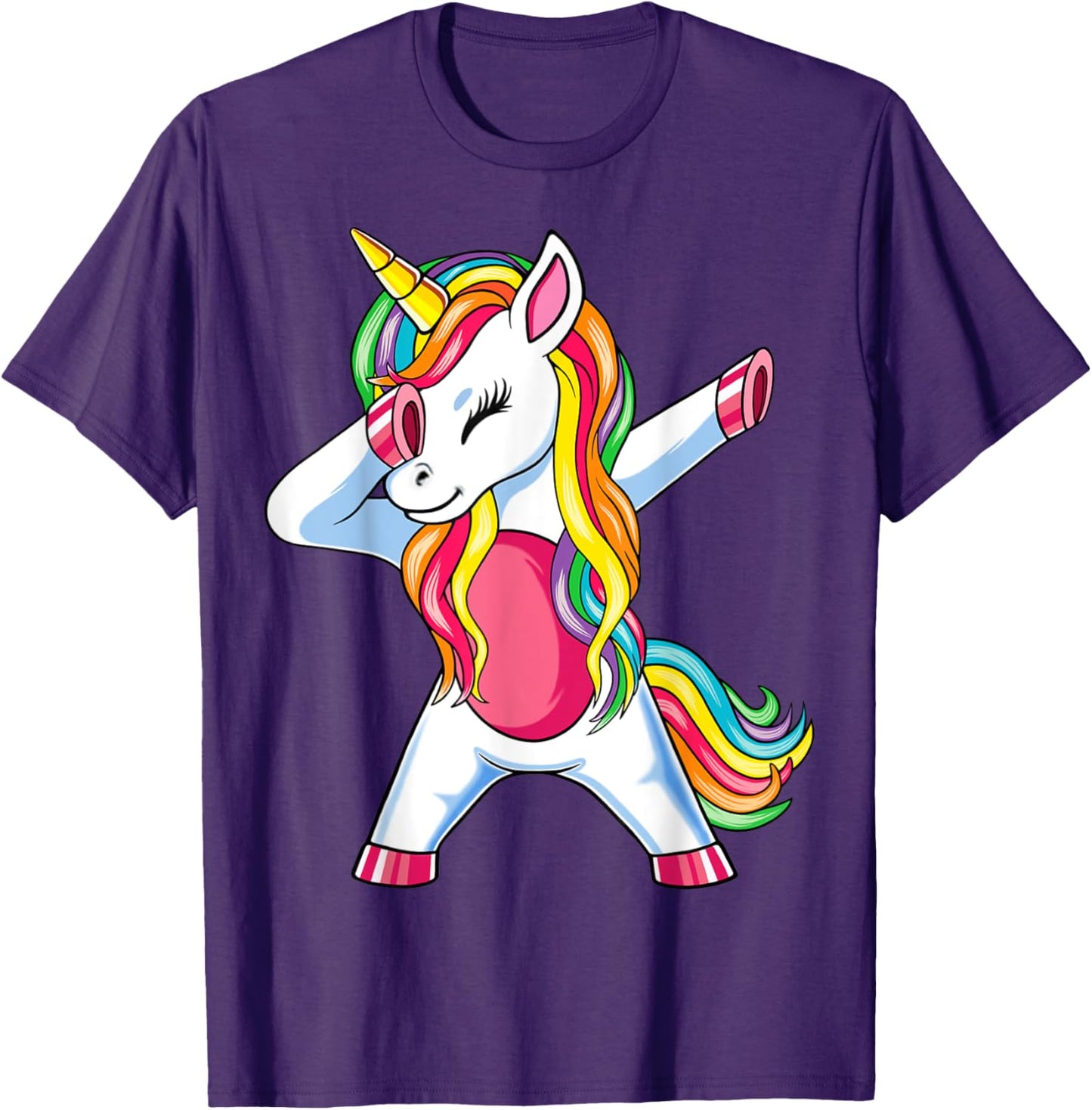 Dab Einhorn Dabbing Unicorn Regenbogen Jungen Mädchen Kinder T-Shirt