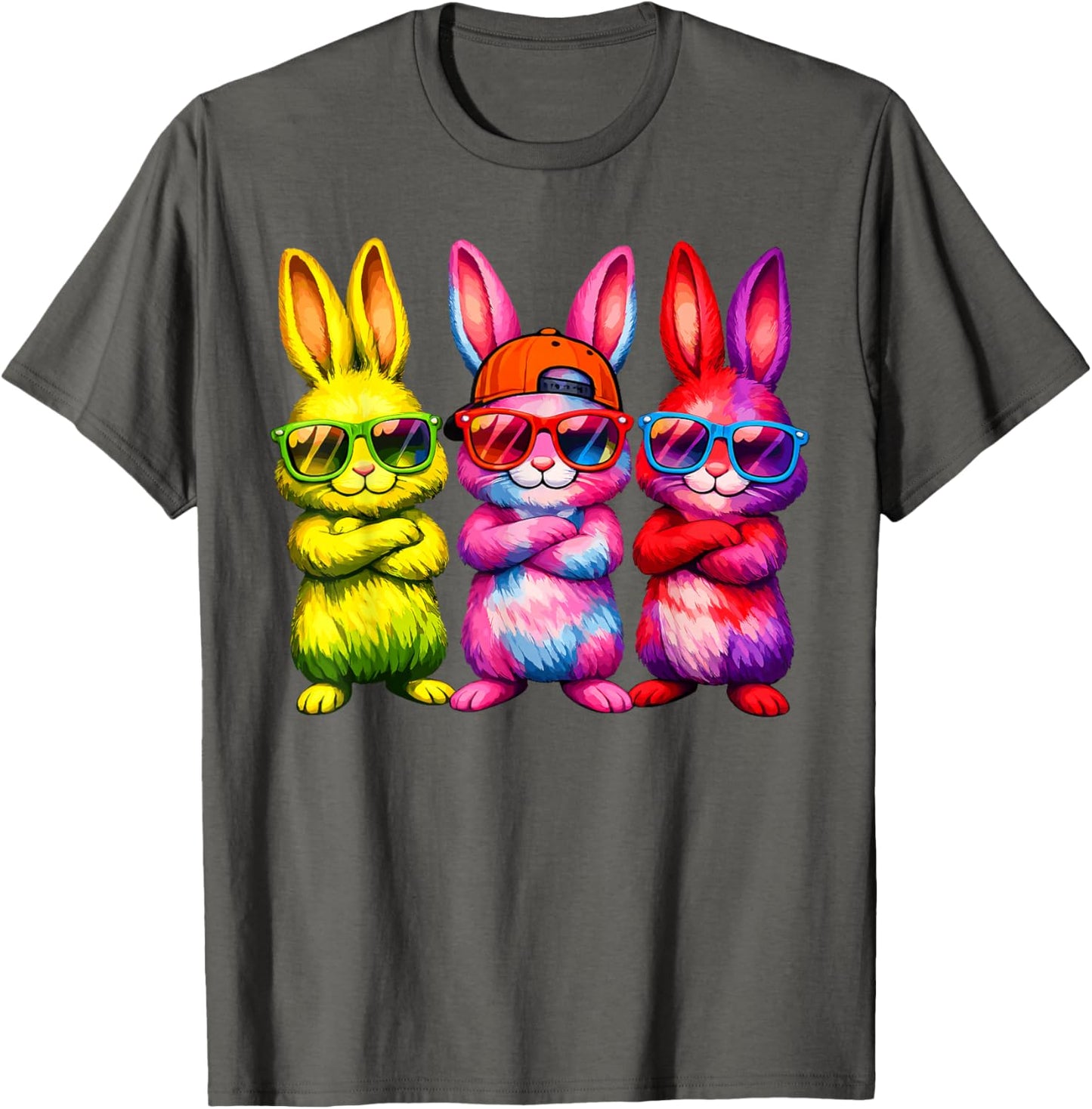 Lustige Osterhase Coole Hasen Kinder für Ostern Jungen Mädchen T-Shirt