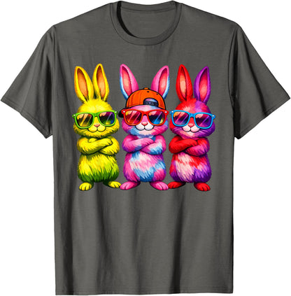 Lustige Osterhase Coole Hasen Kinder für Ostern Jungen Mädchen T-Shirt