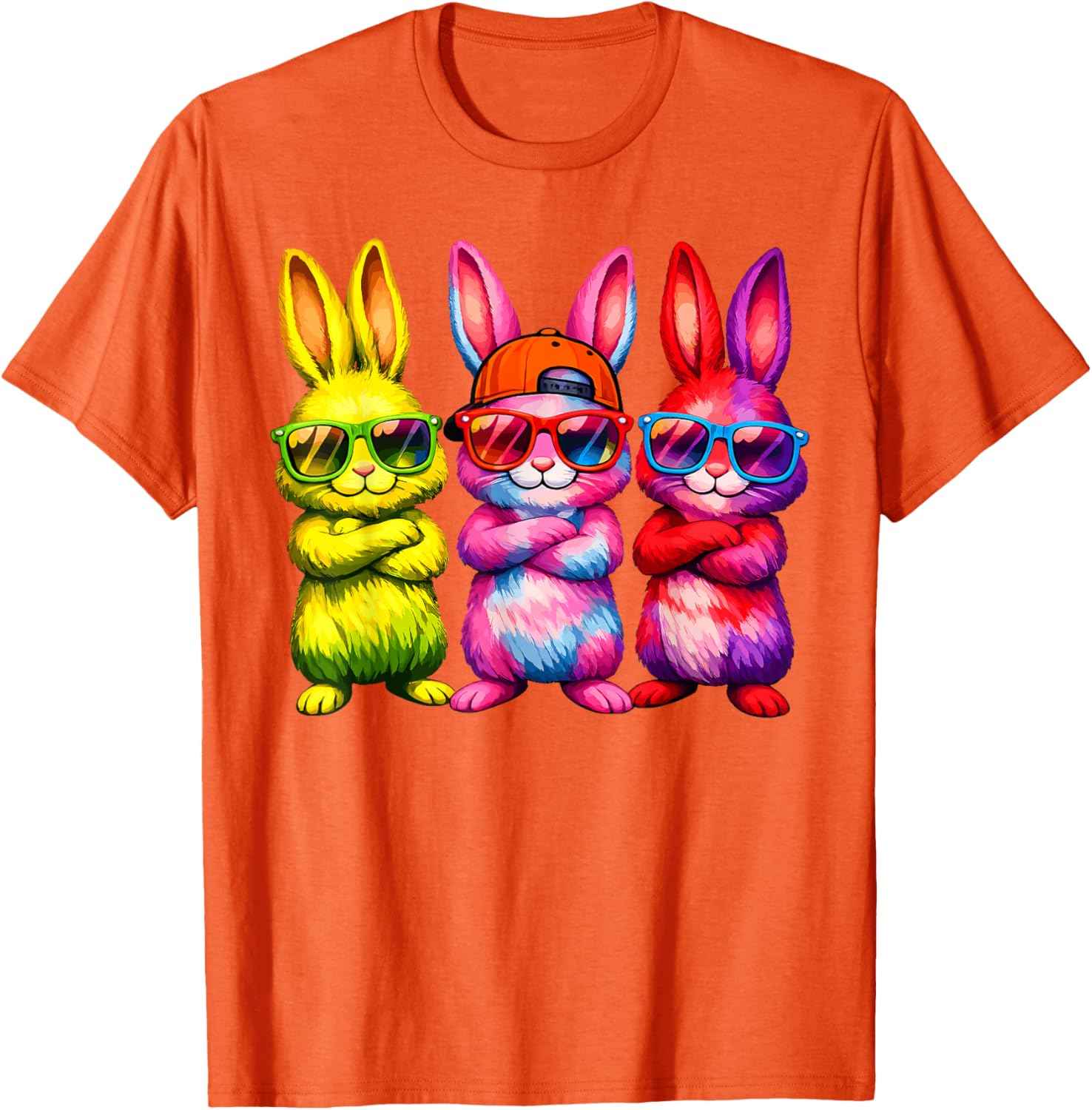 Lustige Osterhase Coole Hasen Kinder für Ostern Jungen Mädchen T-Shirt