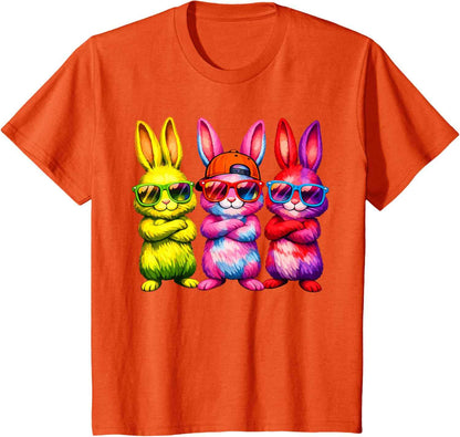Lustige Osterhase Coole Hasen Kinder für Ostern Jungen Mädchen T-Shirt