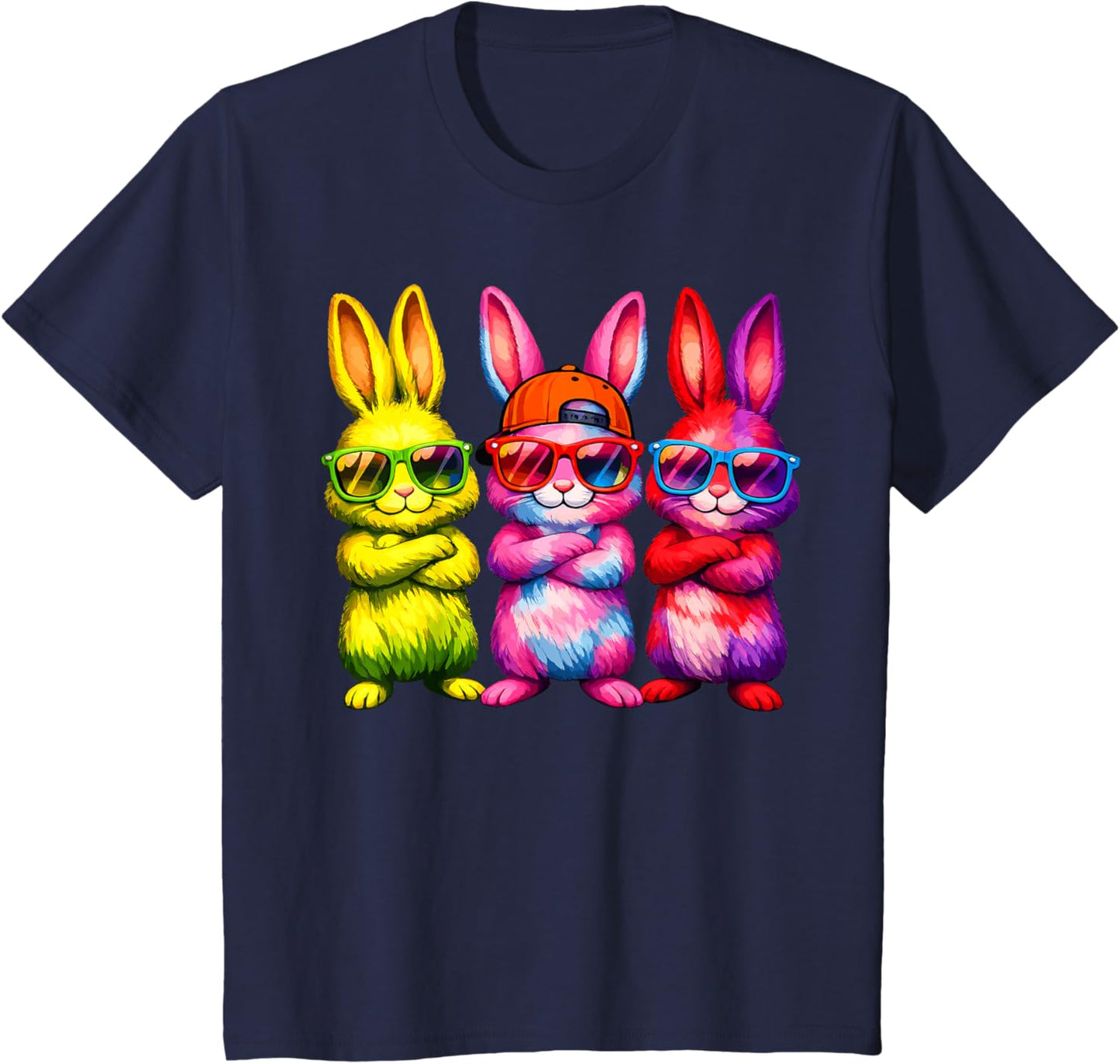 Lustige Osterhase Coole Hasen Kinder für Ostern Jungen Mädchen T-Shirt