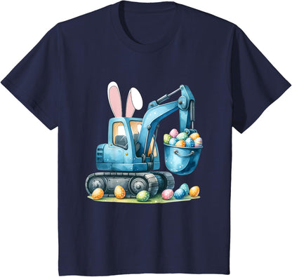 Osterhase Bagger mit Hasenohren Für Ostern für Jungen Kinder T-Shirt