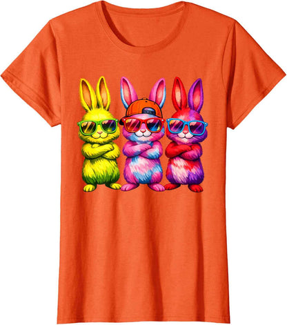 Lustige Osterhase Coole Hasen Kinder für Ostern Jungen Mädchen T-Shirt