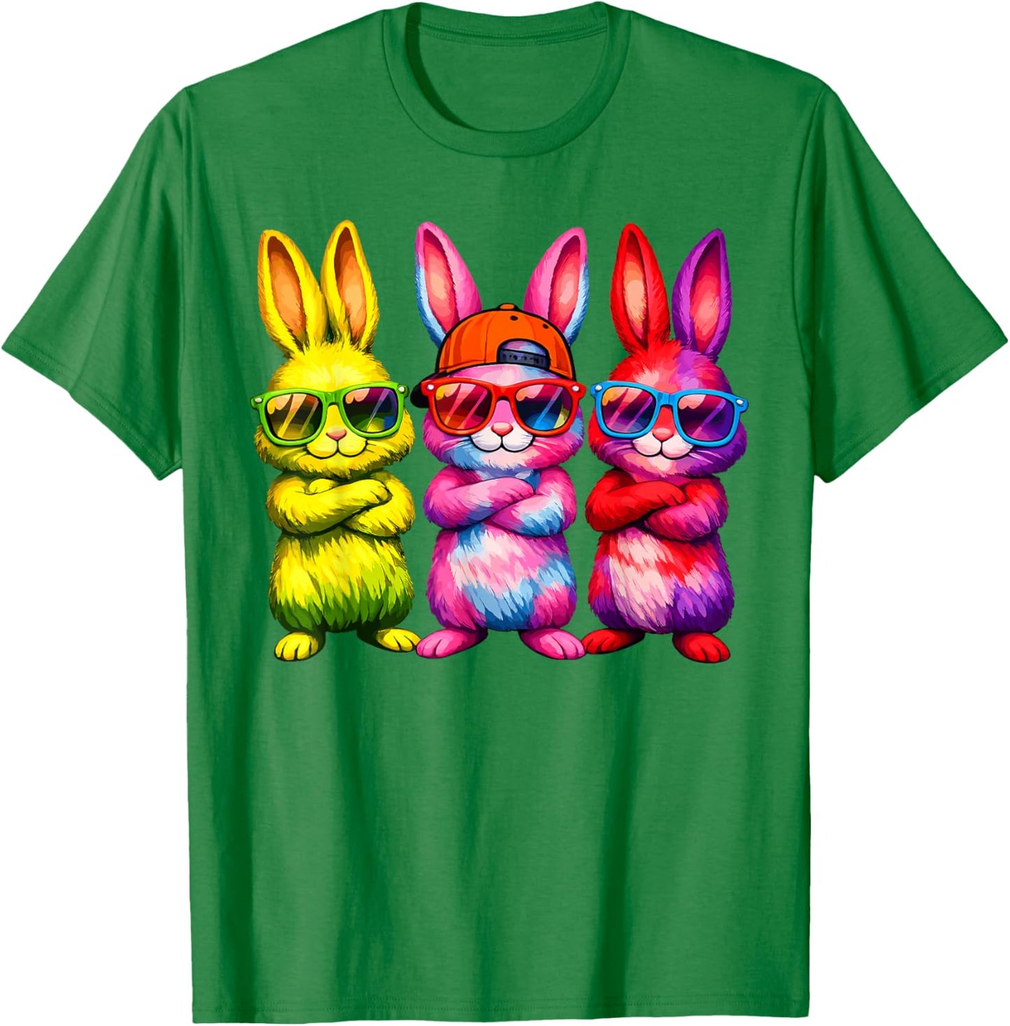 Lustige Osterhase Coole Hasen Kinder für Ostern Jungen Mädchen T-Shirt