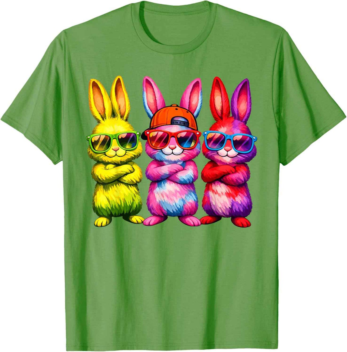 Lustige Osterhase Coole Hasen Kinder für Ostern Jungen Mädchen T-Shirt