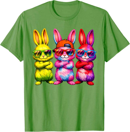Lustige Osterhase Coole Hasen Kinder für Ostern Jungen Mädchen T-Shirt