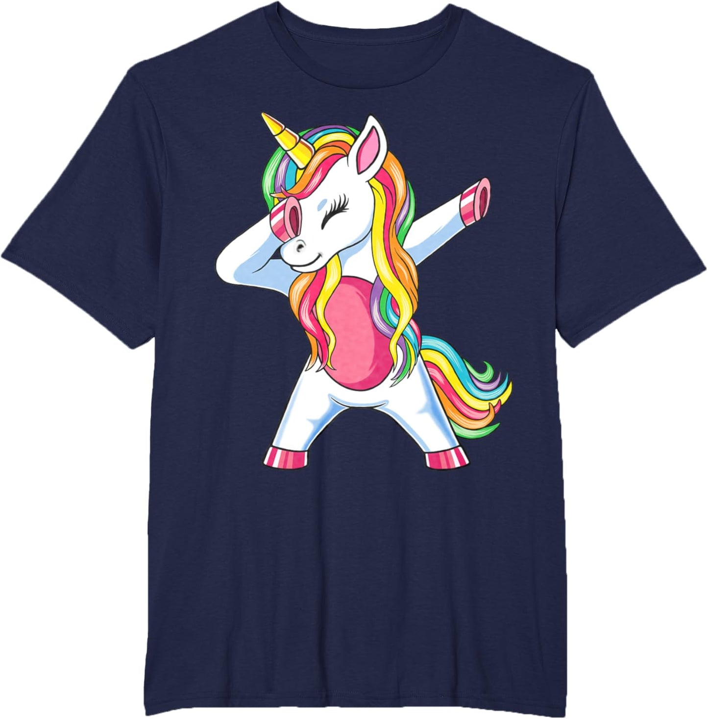 Dab Einhorn Dabbing Unicorn Regenbogen Jungen Mädchen Kinder T-Shirt