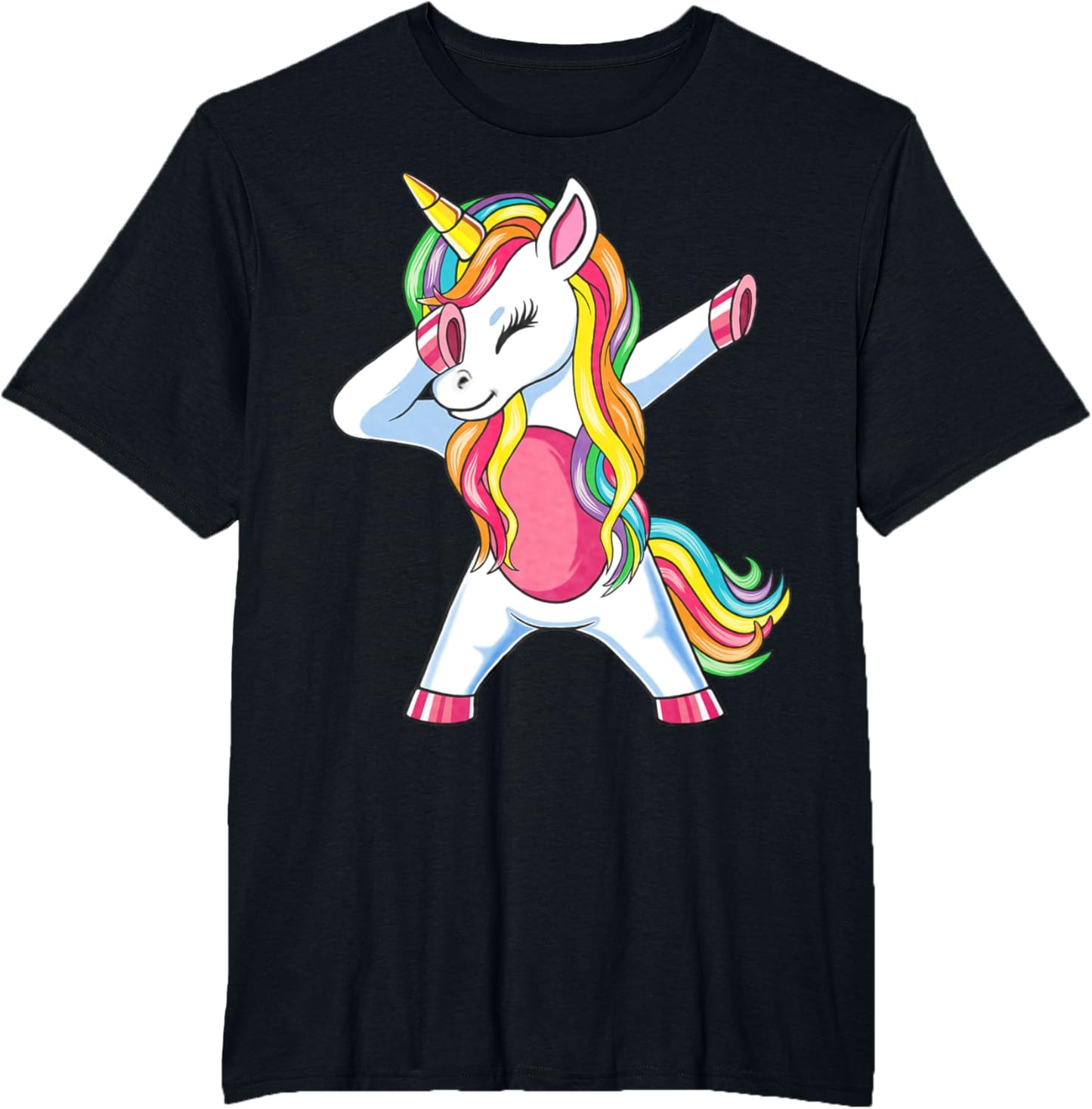 Dab Einhorn Dabbing Unicorn Regenbogen Jungen Mädchen Kinder T-Shirt