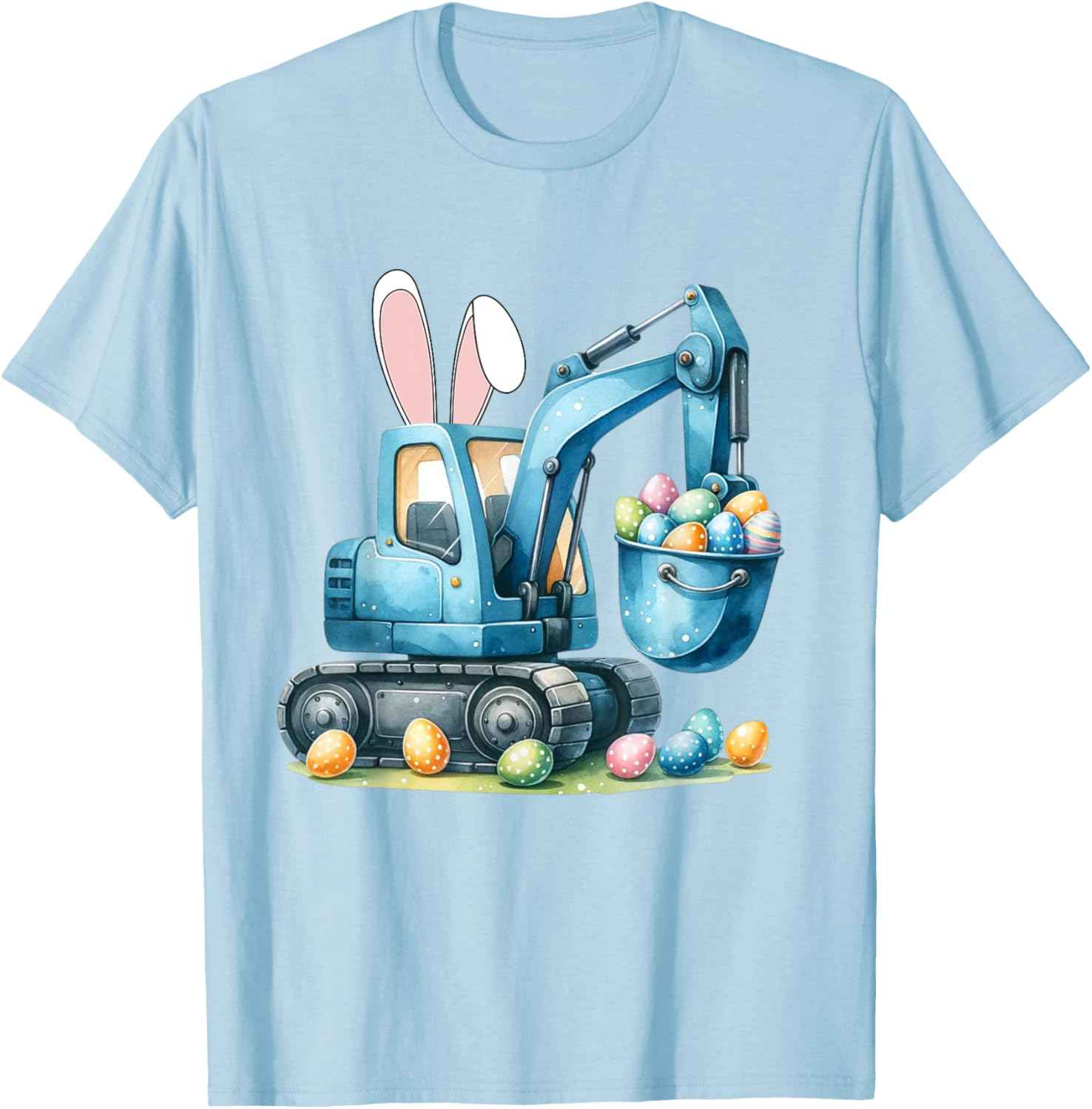 Osterhase Bagger mit Hasenohren Für Ostern für Jungen Kinder T-Shirt