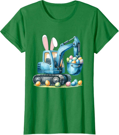 Osterhase Bagger mit Hasenohren Für Ostern für Jungen Kinder T-Shirt