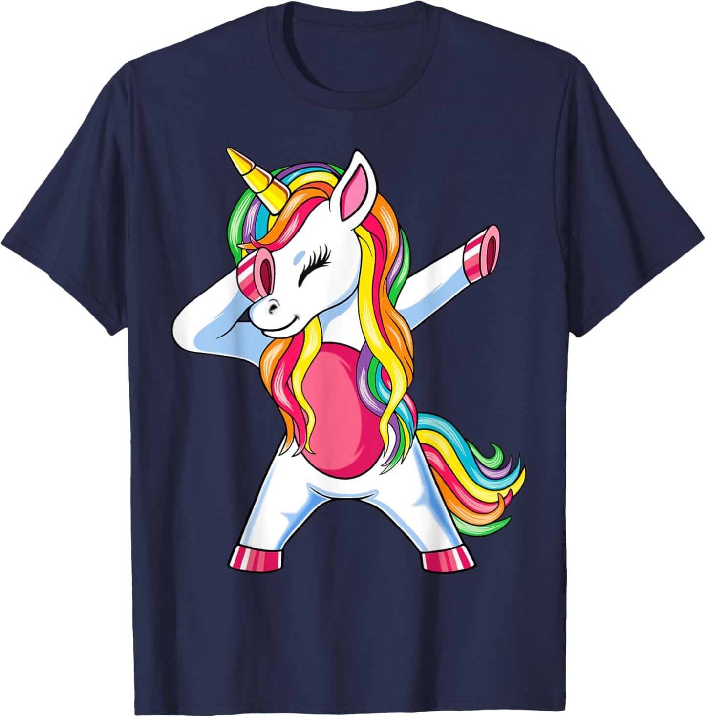 Dab Einhorn Dabbing Unicorn Regenbogen Jungen Mädchen Kinder T-Shirt