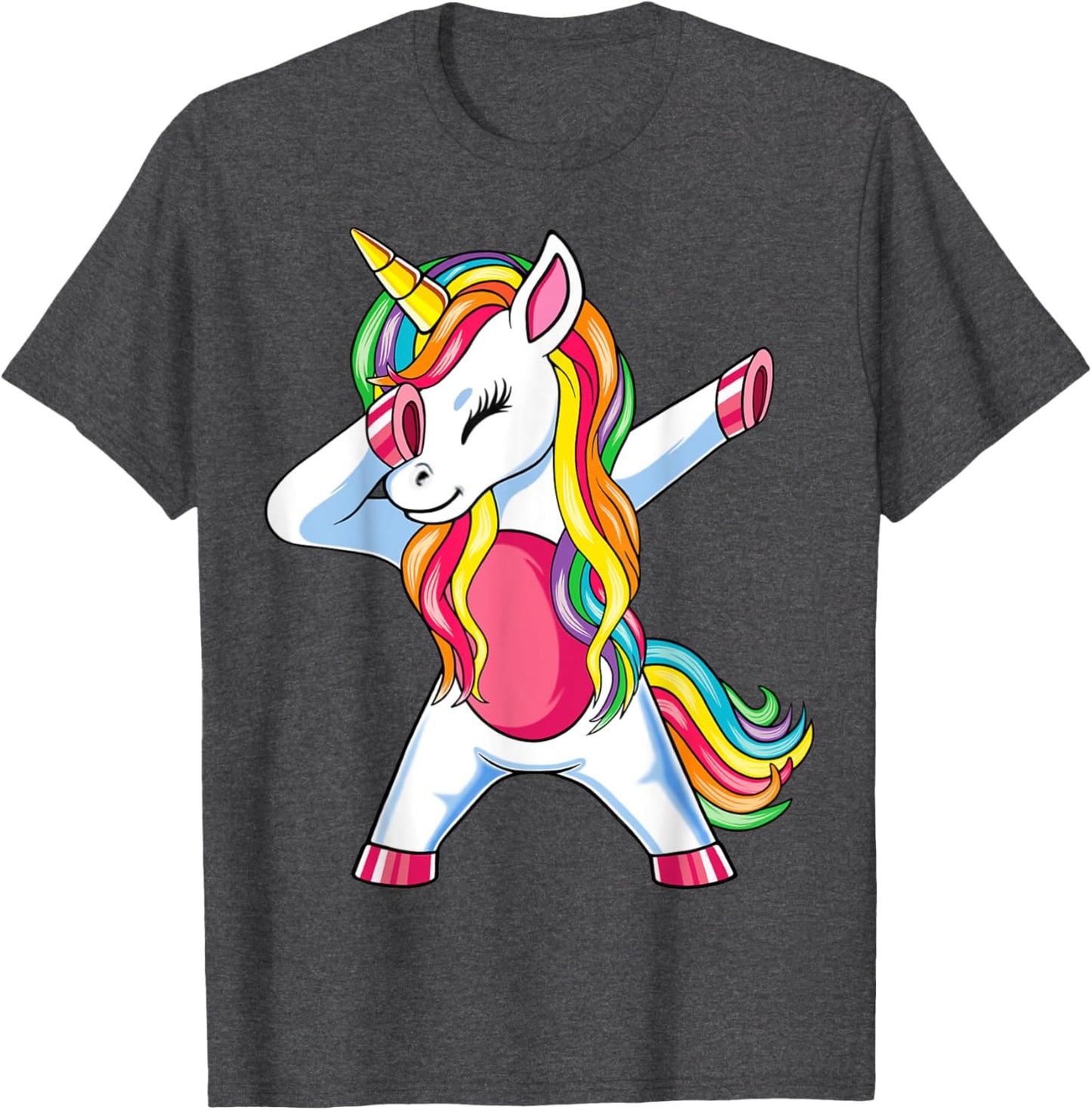 Dab Einhorn Dabbing Unicorn Regenbogen Jungen Mädchen Kinder T-Shirt