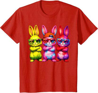 Lustige Osterhase Coole Hasen Kinder für Ostern Jungen Mädchen T-Shirt
