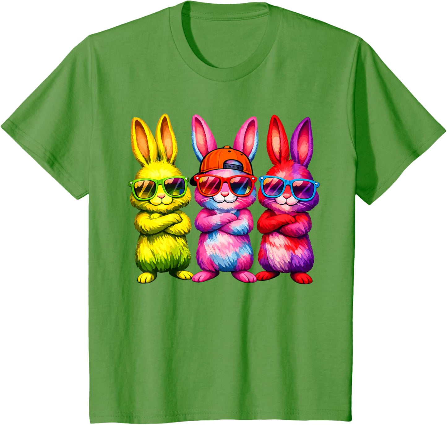 Lustige Osterhase Coole Hasen Kinder für Ostern Jungen Mädchen T-Shirt