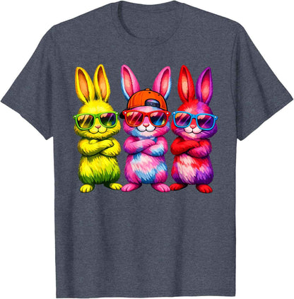 Lustige Osterhase Coole Hasen Kinder für Ostern Jungen Mädchen T-Shirt