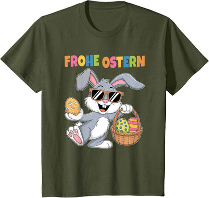 Ostergeschenke Ostern Outfit Junge Mädchen Kinder Osterhase T-Shirt