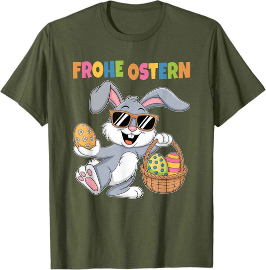Ostergeschenke Ostern Outfit Junge Mädchen Kinder Osterhase T-Shirt