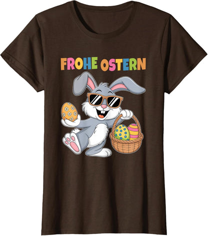 Ostergeschenke Ostern Outfit Junge Mädchen Kinder Osterhase T-Shirt