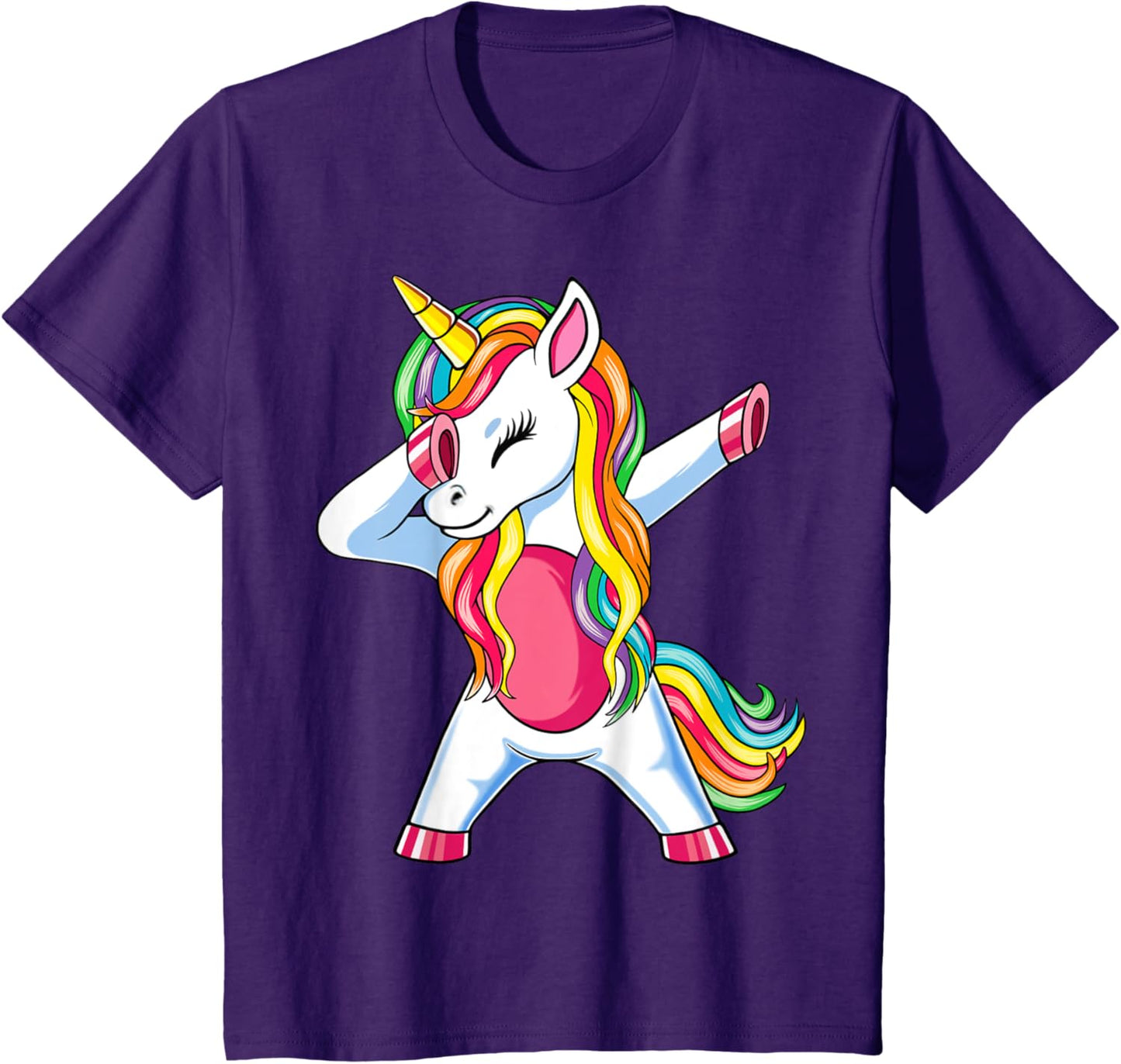 Dab Einhorn Dabbing Unicorn Regenbogen Jungen Mädchen Kinder T-Shirt