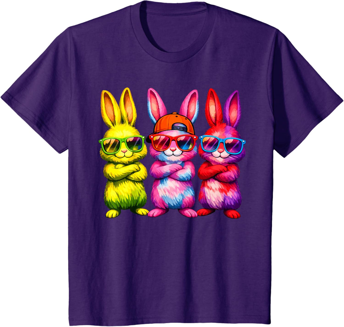 Lustige Osterhase Coole Hasen Kinder für Ostern Jungen Mädchen T-Shirt