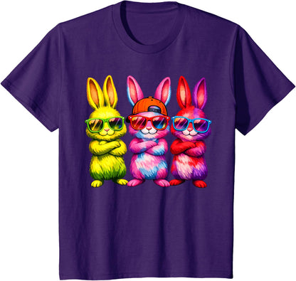 Lustige Osterhase Coole Hasen Kinder für Ostern Jungen Mädchen T-Shirt