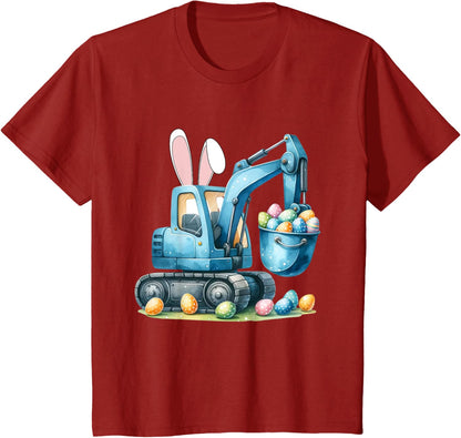 Osterhase Bagger mit Hasenohren Für Ostern für Jungen Kinder T-Shirt