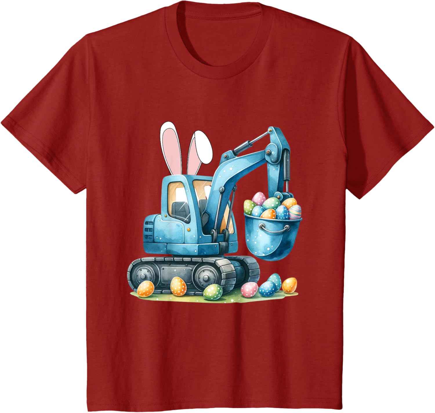 Osterhase Bagger mit Hasenohren Für Ostern für Jungen Kinder T-Shirt