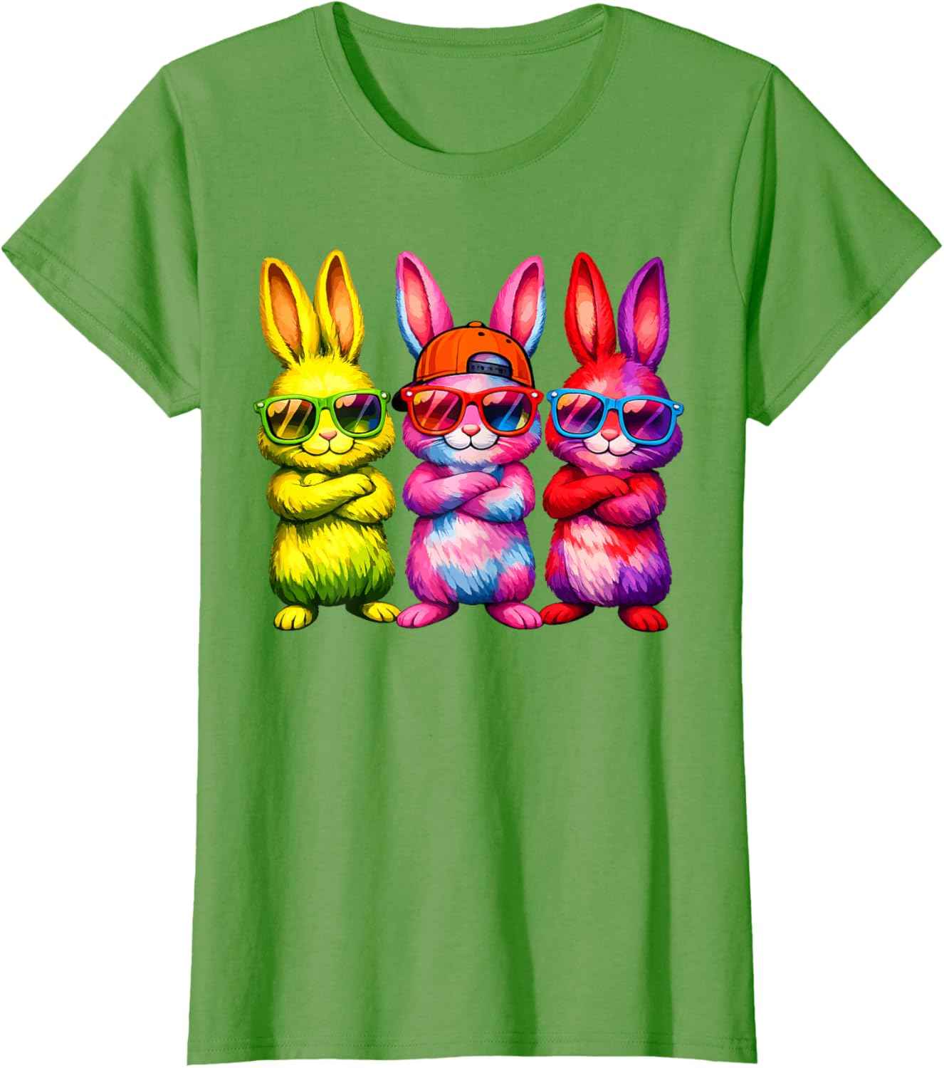 Lustige Osterhase Coole Hasen Kinder für Ostern Jungen Mädchen T-Shirt