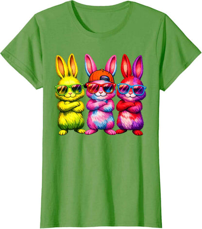 Lustige Osterhase Coole Hasen Kinder für Ostern Jungen Mädchen T-Shirt