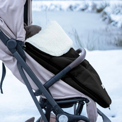 Winter footmuff, water-repellent, with merino wool lining - stroller