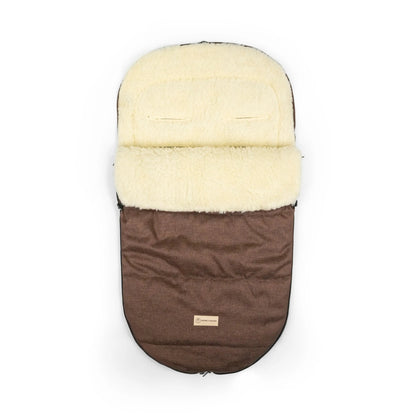 Winter footmuff, water-repellent, with merino wool lining - stroller